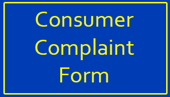Consumer Complaint Form